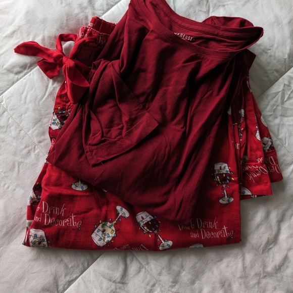 Christmas PJs size XL Red Wine - Picture 4 of 14